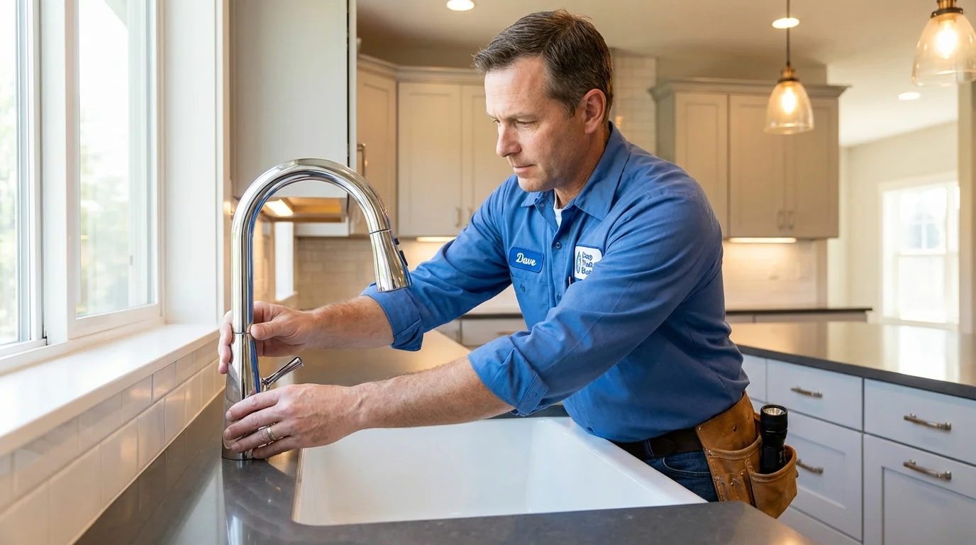 Kitchen faucet installation by Johns Plumbing LLC in Mohall